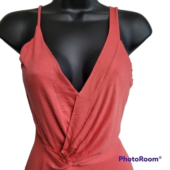 The Vanity Room Pink Twist Knot Front Maxi Dress - Picture 2 of 9